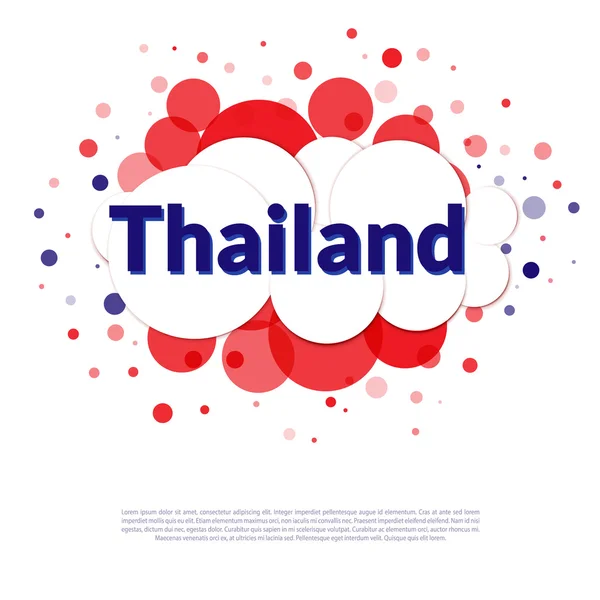 Banner mit thailändischer Flagge — Stockvektor