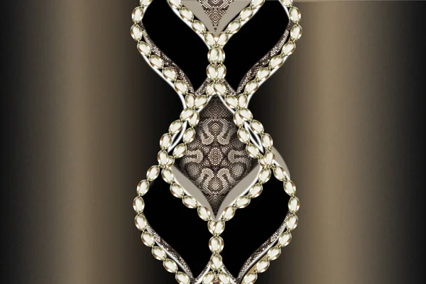 Siyah Arkaplanda Güzel Mücevherler — Stok fotoğraf