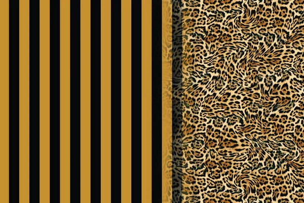 Fundo Padrão Leopardo Ilustração Vetorial — Fotografia de Stock