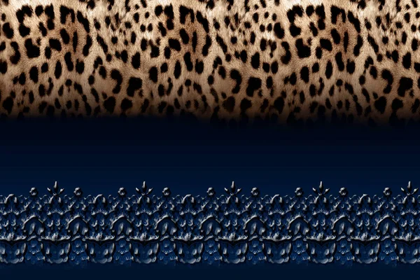 Leopárd Bőr Textúra Háttér — Stock Fotó