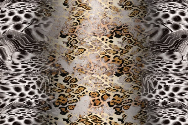 Leopardí Kůži Vzorek Pozadí Royalty Free Stock Obrázky