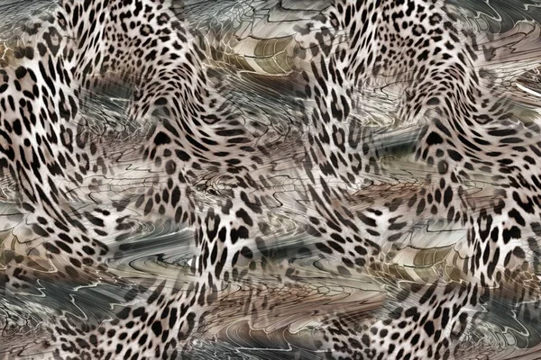 Фон Текстури Шкіри Leopard Стокова Картинка