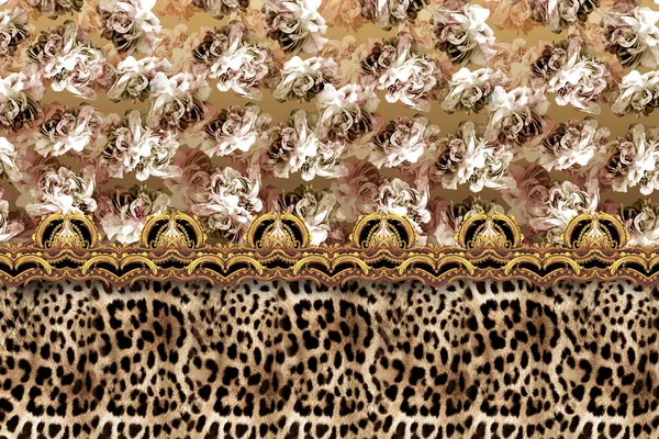 Leopardenhaut Textur Hintergrund — Stockfoto