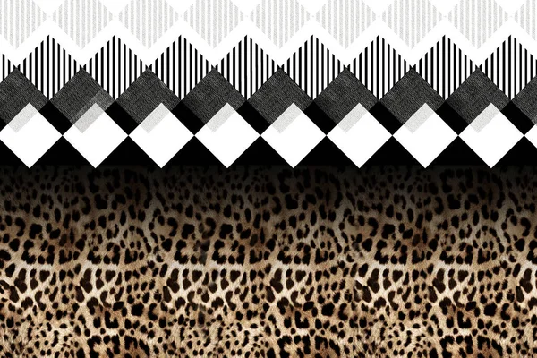 Leopard Pattern Animal Skin Print Vector Illustration — Stockfoto