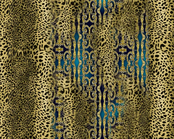 Візерунок Шкіри Леопарда Векторна Ілюстрація — стокове фото
