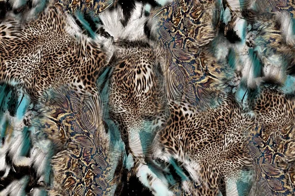 Фон Текстури Шкіри Leopard — стокове фото
