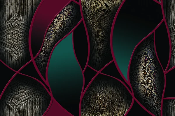 Leoaprd Çiçekleri Yılan Derisi Desenli Kusursuz Tek Renkli Doku Yılanı — Stok fotoğraf