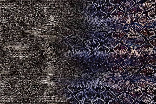Wzór Skóry Węża Tekstury Powtarzające Bezszwowy Monochromatyczny Wąż Tekstury Modny — Zdjęcie stockowe