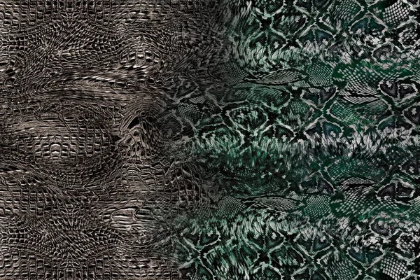 Leoaprd Flowers Snake Skin Pattern Texture Repeating Seamless Monochrome Texture — Stockfoto