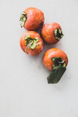 Mutfak Masasında Sulu hurma Üst Görünüm Kopyalama Boşluğu 