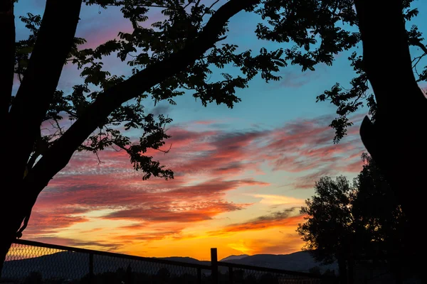 Pôr do sol em Atenas, Grécia — Fotografia de Stock