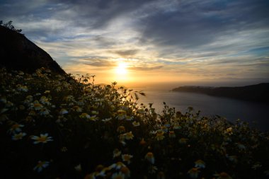 Ege Denizi, santorini Adası bahar