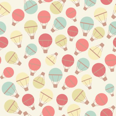 Kesintisiz renkli balonlar desen