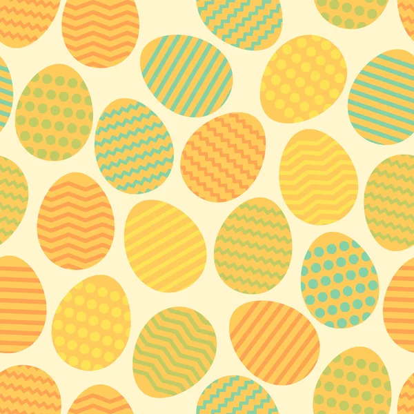 Seamless easter egg spring colorful pattern — Stock Vector