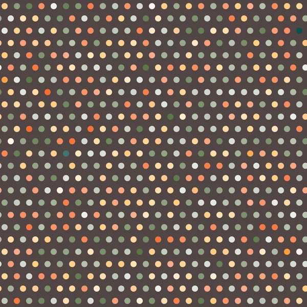 Colorful brown geometric pattern with dots — Stock Vector