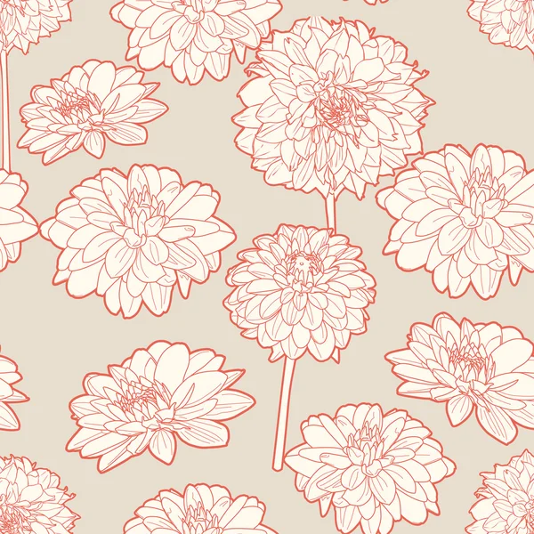 温和无缝花白色翠菊模式 免版税图库矢量图片