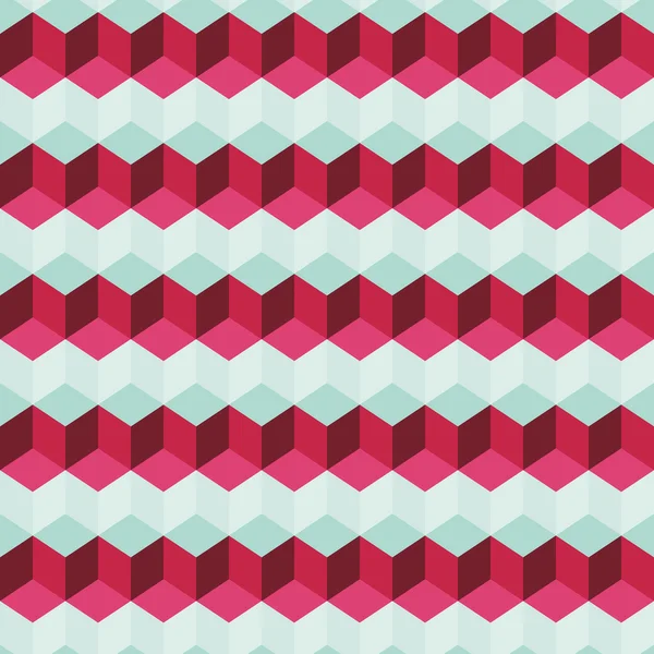 İnanılmaz renkli pembe vintage geometrik desen — Stok Vektör