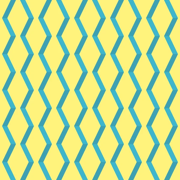 Erstaunliche Pop-Art gelbes Vintage geometrisches Element Muster — Stockvektor
