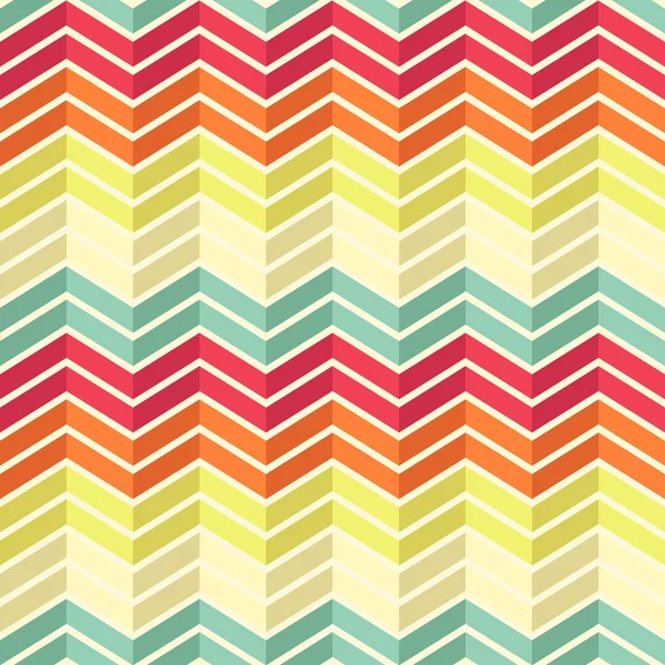Kleurrijke regenboog witte vintage geometrische patroon — Stockvector