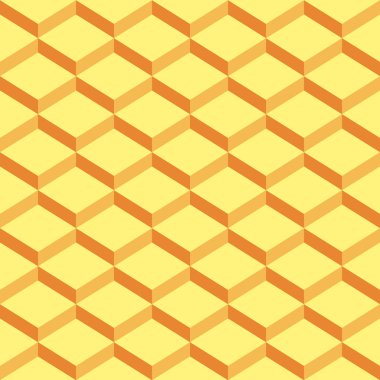 Sarı vintage geometrik adımları desen