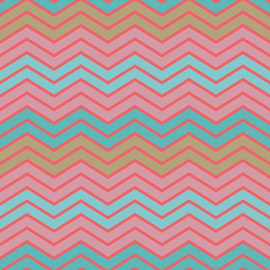 Vintage renkli geometrik pembe-mavi çizgili desen