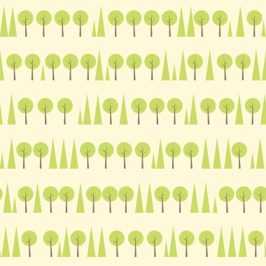 Vintage yeşil orman desen