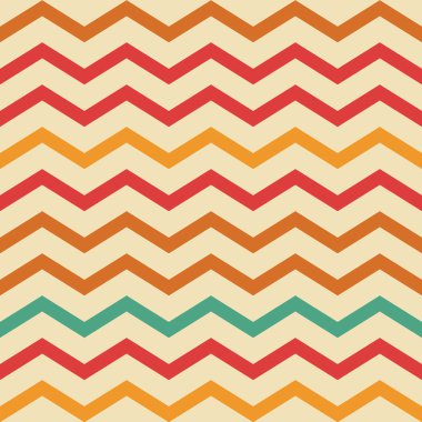 Vintage gökkuşağı desenli