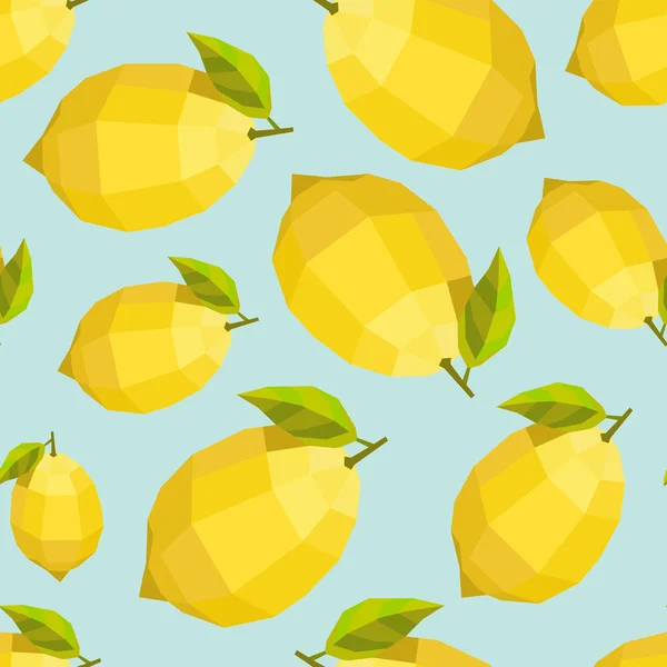 Vintage modello di limone poligono — Vettoriale Stock