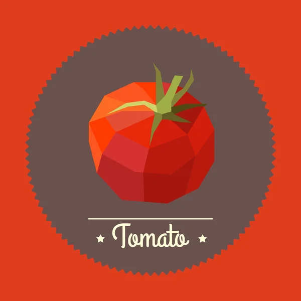 Jahrgang bunte Tomaten Illustration — Stockvektor