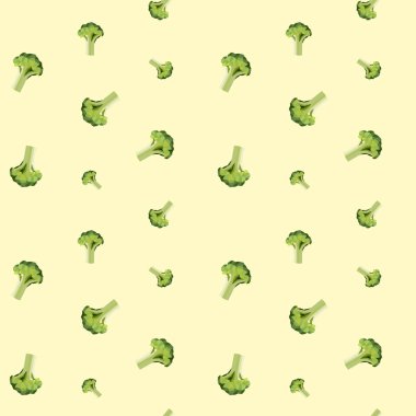 Vintage çokgen brokoli desen