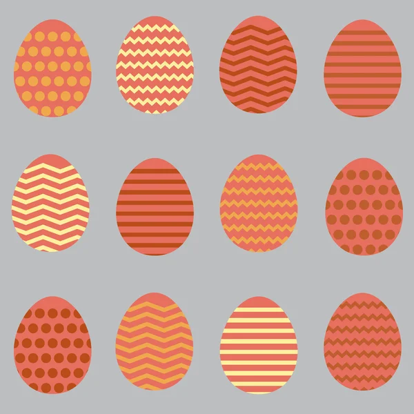 Seamless easter egg spring colorful pattern — Stock Vector