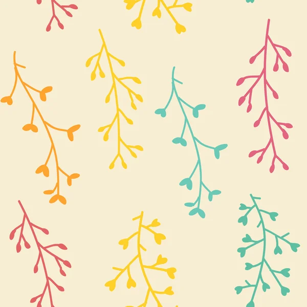 Удивительный милый бесшовный винтажный красочный цветочный узор — стоковый вектор