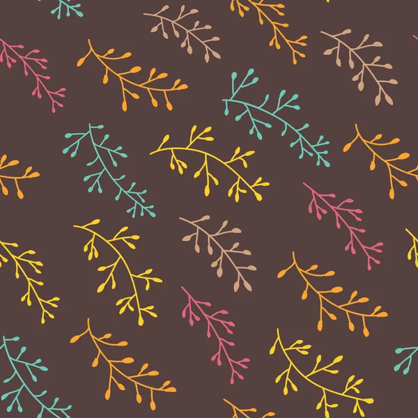 Удивительный милый бесшовный винтажный красочный цветочный узор — стоковый вектор