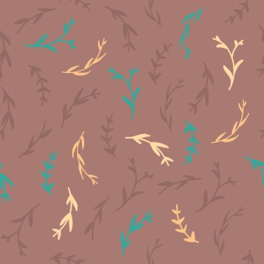 İnanılmaz şirin sorunsuz vintage renkli çiçek desenli