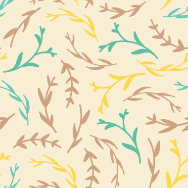 İnanılmaz şirin sorunsuz vintage renkli çiçek desenli