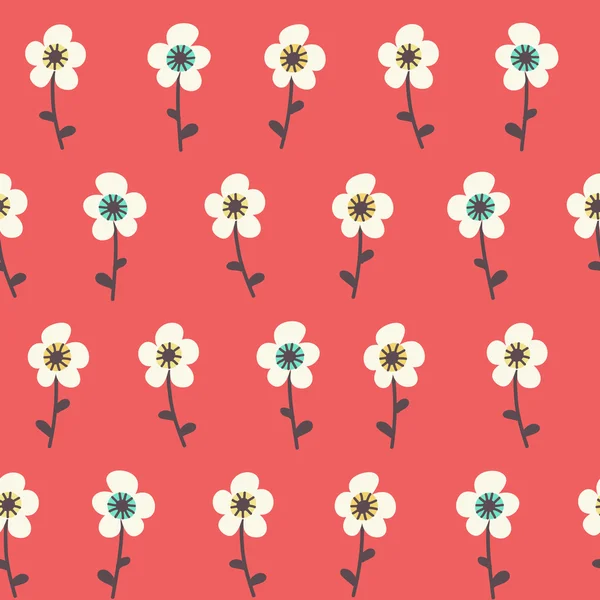 Geweldig leuke naadloze vintage kleurrijke floral patroon — Stockvector