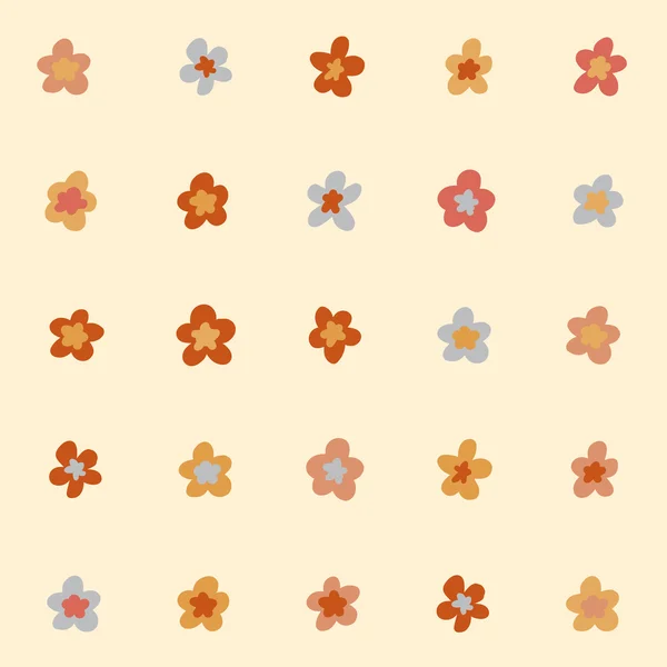 Incroyable mignon motif floral coloré vintage sans couture — Image vectorielle