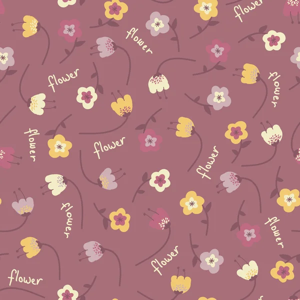 Geweldig leuke naadloze vintage kleurrijke floral patroon — Stockvector