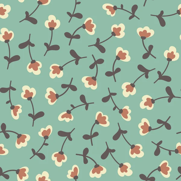 Incroyable mignon motif floral coloré vintage sans couture — Image vectorielle