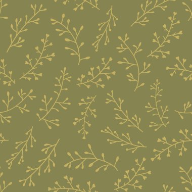 Şirin sorunsuz vintage yeşil çiçek desenli şaşırtıcı Noel