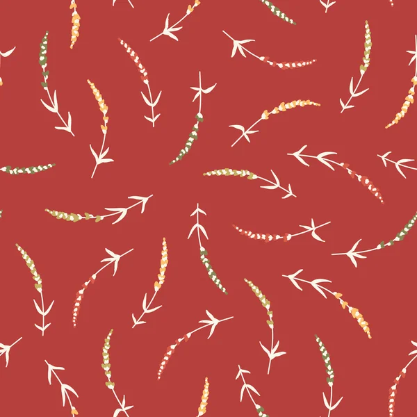 Essential oil vector seamless pattern. Thyme, rosemary, lavender, basil, citronella, pine, peppermint. Soap making. Illustration Royalty Free Stock Vectors