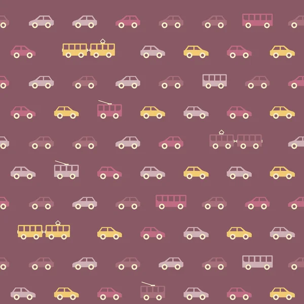 Amazing seamless vintage car pattern — Stock Vector