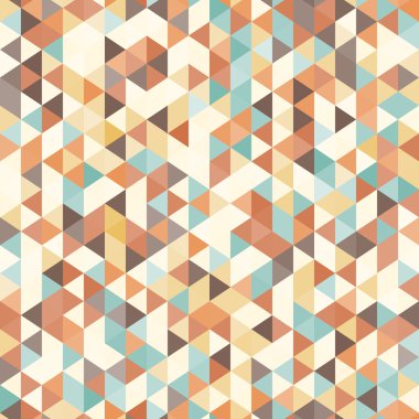 Şaşırtıcı Dikişsiz renkli geometrik desen