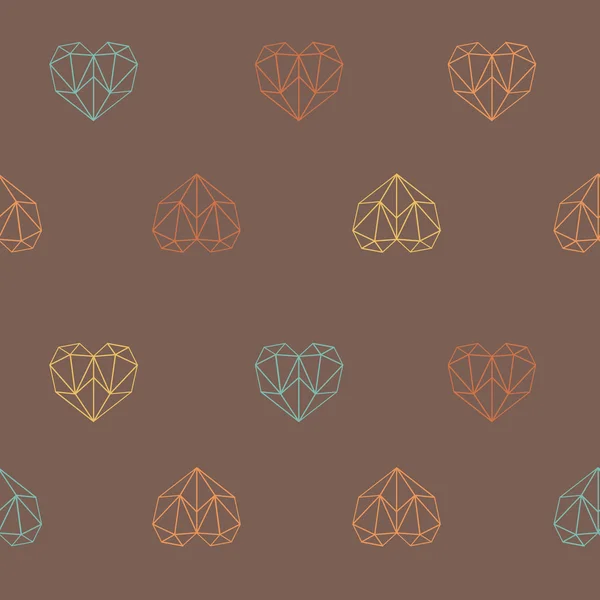 Incroyable motif géométrique polygone déchirure colorée sans couture — Image vectorielle