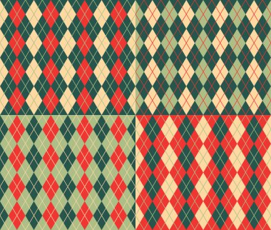 Dikişsiz ekose deseni