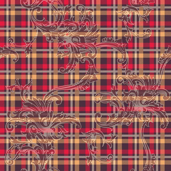 Tartan seamless pattern — Stock Vector