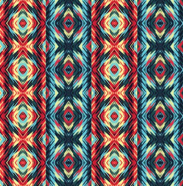 soyut etnik sorunsuz kumaş deseni