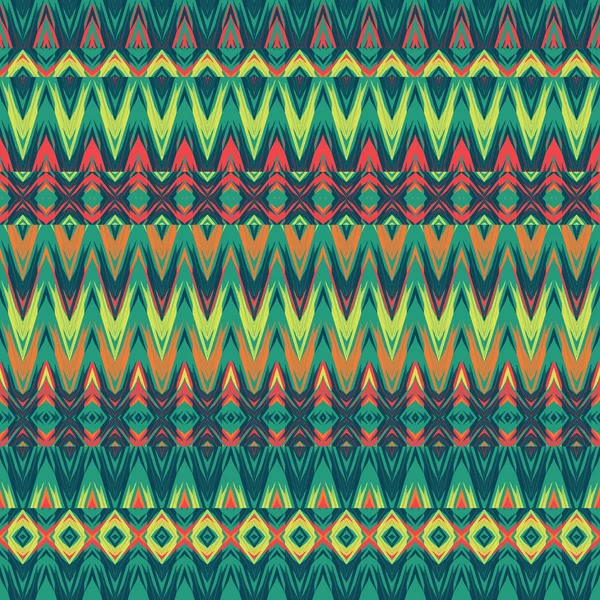Abstrakt etniska sömlös tyg mönster — Stock vektor