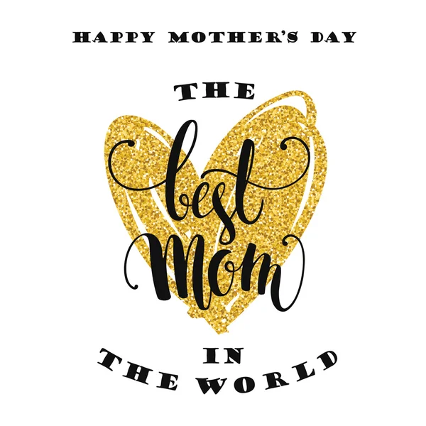 Mothers Day. Belettering van ontwerp. — Stockvector