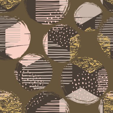 Soyut elle çizilmiş geometrik sorunsuz